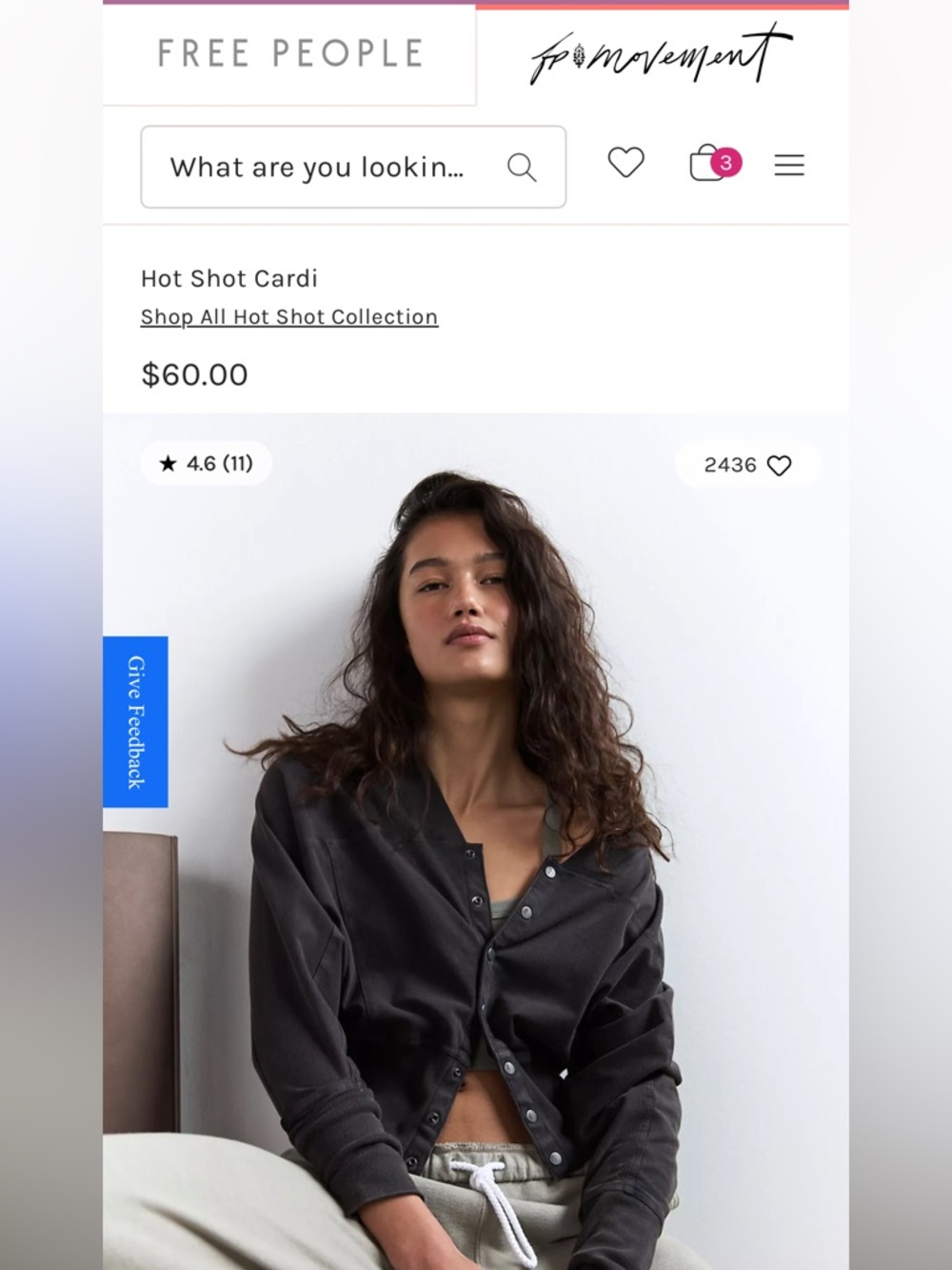 Free People Hot Shot Cardi